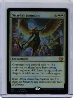 Sigarda's Summons FOIL NM #404 Innistrad Vow MTG Promo - Image 1
