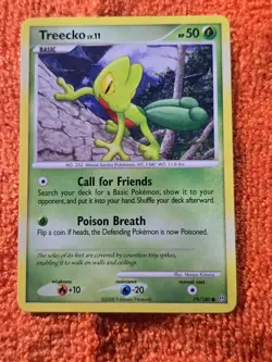 2008 Pokemon Diamond and Pearl Stormfront #79 Treecko, C, NF/H, cd9 - Image 1