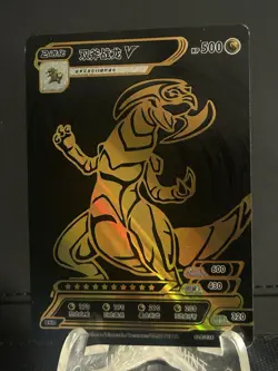 Haxorus V Pokemon ID Black and Gold Holo US Seller #D - Image 1