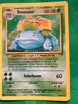 Venusaur 18/110 Pokemon Legendary Collection Holo WOTC Damaged (Fun auction) 😀 - Image 1