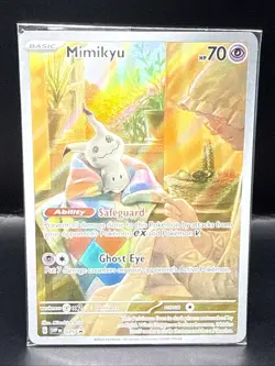 Pokemon Mimikyu SVP 075 Paldean Fates Full Art Holo Black Star Promo Sealed A - Image 2