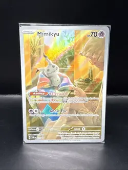 Pokemon Mimikyu SVP 075 Paldean Fates Full Art Holo Black Star Promo Sealed A - Image 3