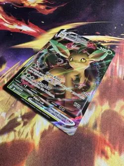 Leafeon VMAX 008/203 SWSH07: Evolving Skies Holo Rare Full Art Pokemon TCG - Image 2
