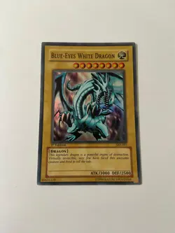 Yugioh Blue-Eyes White Dragon SKE-001 Super Rare 1st Edition - MP - Image 1