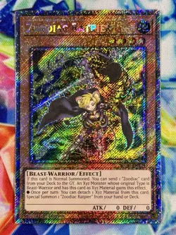 Zoodiak-Rattpier RA04-DE274 Platinum Secret Rare NM YUGIOH - Image 1