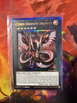 Cyber Dragon Infinity RA04-EN068 (Alt Art) Quarter Century Secret Rare Yugioh NM - Image 1