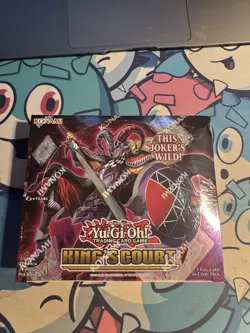Yugioh King's Court SEALED 1st Edition Booster Box (24 Packs) - Image 1