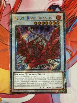 Yugioh! Black Rose Dragon - RA04-EN057 - Platinum Secret Rare - Image 1