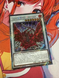 Yugioh! Black Rose Dragon - RA04-EN057 - Platinum Secret Rare - Image 2