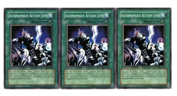 Yugioh- 3X Autonomous Action Unit - Common - Unlimited - MFC-032 - Light Play - Image 1