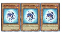 Yugioh- 3X Chrysalis Pantail - Common - Unlimited - TAEV-EN007 - Light Play - Image 1