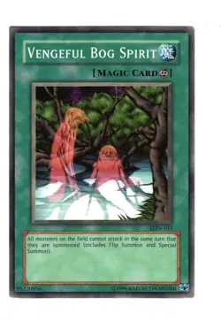 Yugioh- 1X Vengeful Bog Spirit - Common - Unlimited - LON-103 - Light Play - Image 1