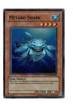 Yugioh- 1X Metabo-Shark - Super Rare - Unlimited - SOVR-EN086 - Light Play - Image 1