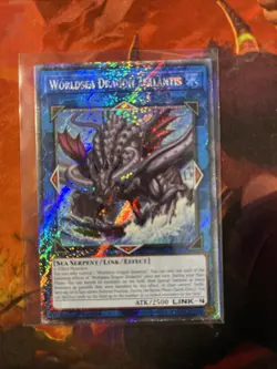 Yugioh - Worldsea Dragon Zealantis - Quarter Century Secret Rare - RA04-EN082 - Image 1