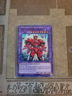 YUGIOH VISION HERO TRINITY SHVA-EN036 SUPER 1ST ED NM - Image 1