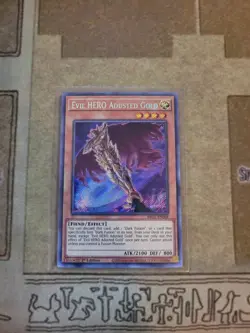 YUGIOH EVIL HERO ADUSTED GOLD BROL-EN068 SECRET 1ST ED NM - Image 1
