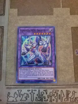 YUGIOH ELEMENTAL HERO BRAVE NEOS SAST-EN035 SUPER 1ST ED NM - Image 1