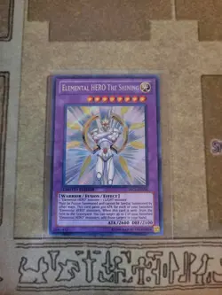 YUGIOH ELEMENTAL HERO THE SHINING PRC1-ENV01 SECRET LIMITED ED NM - Image 1