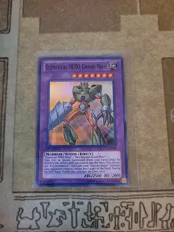 YUGIOH ELEMENTAL HERO GRAND NEOS LCGX-EN060 SUPER 1ST ED NM - Image 1