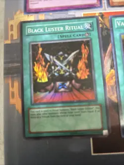 Yugioh 2004 HOLO Black Luster Ritual SR 1st Ed. SYE-025 - Image 1
