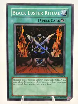 Yugioh 2004 HOLO Black Luster Ritual SR 1st Ed. SYE-025 - Image 2