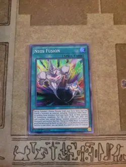 YUGIOH NEOS FUSION SAST-EN060 SUPER 1ST ED NM - Image 1