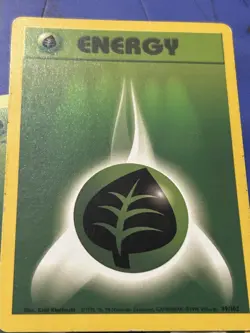 Pokemon Card - Base 2 Set 127/130 - GRASS ENERGY (common) - Lightly Played - Image 1