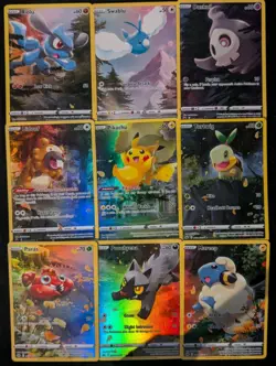 Pokemon TCG Crown Zenith Galarian Gallery 9 Card Art Set NM - Image 1