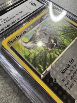 Pokemon Card Poochyena CGC 9 Mint, EX Ruby & Sapphire 64/109, 2003 (1) - Image 5