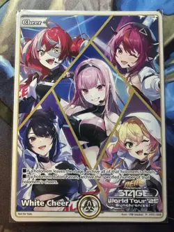 Anime NYC 2025 Hololive Official Card Game Promo White Cheer World Tour Expo AX - Image 1