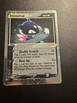 Sneasel ex 103/109 EX Ruby & Sapphire Pokemon Card Nintendo Holo Rare - LP+ - Image 1