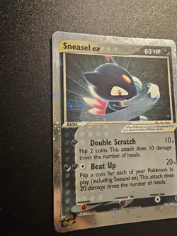 Sneasel ex 103/109 EX Ruby & Sapphire Pokemon Card Nintendo Holo Rare - LP+ - Image 3