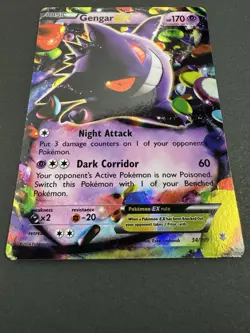 Gengar EX 34/119 Pokemon Trading Card Game XY-Phantom Forces Holo LP - Image 2