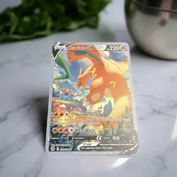 Charizard V Gold Metal Pokemon Card Collectible Gift/Display - Image 1