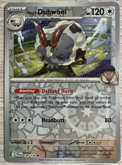 Hop's Dubwool 136/159 Reverse Holo Journey Together JTG Pokemon Card NM - Image 1