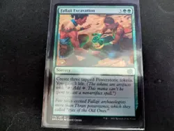 MTG Magic the Gathering FOIL Fallaji Excavation BRO! - Image 1