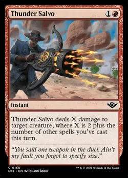 NM Foil Thunder Salvo, MTG, Outlaws of Thunder Junction, Magic, 150 - Image 1