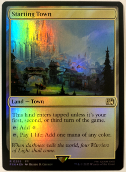 MTG Starting Town (Foil) Final Fantasy 289 NM - Image 1