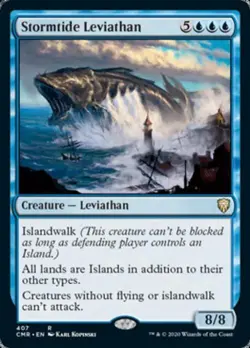 Stormtide Leviathan - Light Play MTG Commander 2020 Commander Legends - Image 1
