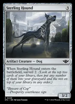 NM Foil Sterling Hound, MTG, Outlaws of Thunder Junction, Magic, 249 - Image 1