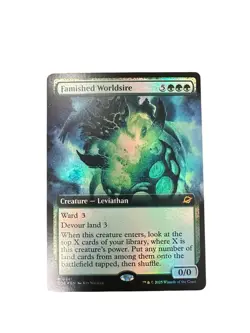 MTG Famished Worldsire (Extended Art) Edge of Eternities Foil - Image 1