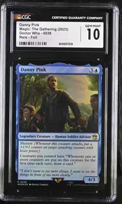 DANNY PINK Doctor Who Traditional Foil Rare CGC 10 MTG - Image 1