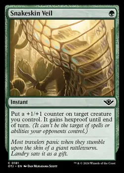 NM Foil Snakeskin Veil, MTG, Outlaws of Thunder Junction, Magic, 181 - Image 1