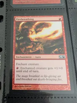 1x Firebreathing - NM English MTG - Magic 2012 (G) - Image 1