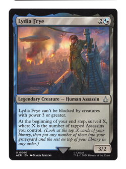 MTG-Lydia Frye- Assassin's Creed-60-Near Mint-NonFoil - Image 1