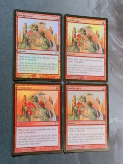 Goblin Lore MTG Foil Set of 4 English Magic: The Gathering, NM Condition - Image 2