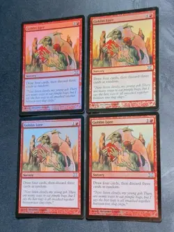 Goblin Lore MTG Foil Set of 4 English Magic: The Gathering, NM Condition - Image 3