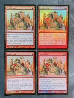 Goblin Lore MTG Foil Set of 4 English Magic: The Gathering, NM Condition - Image 4