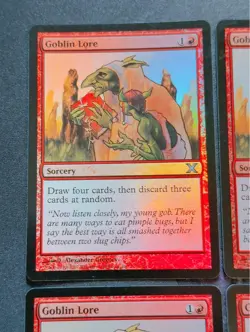 Goblin Lore MTG Foil Set of 4 English Magic: The Gathering, NM Condition - Image 5
