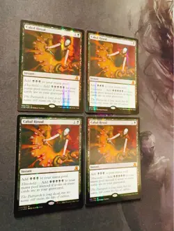 Cabal Ritual Foil MTG From the Vault Set of 4 English Used - Image 2